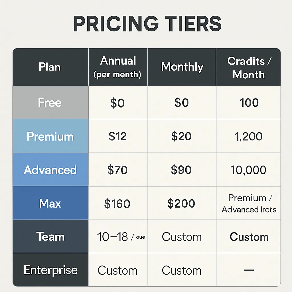 Pricing Tiers